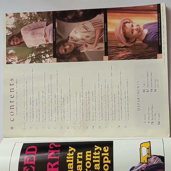 Interweave Knits Magazine Summer 2001 Special Collector's Issue - Picture 4 of 12